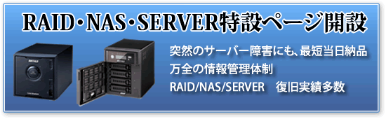 RAID・NAS特設サイト